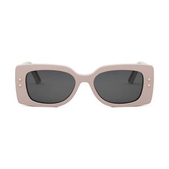 Dior DIORPACIFICS1U80B0 Rectangle Full Rim Sunglasses - Pink