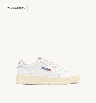 Autry SNEAKERS MEDALIST LOVE IN PELLE BIANCA E ARGENTO