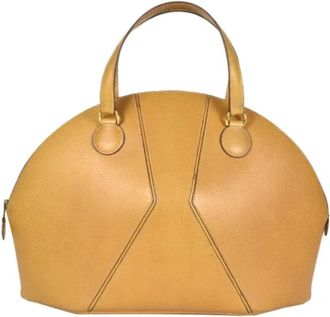 Herm&egrave;s Tweedehands leren handtassen - Dames - Vintage Handtas - Beige - ONE Size - Leer - Vintage