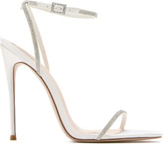 Femme LA Sandali Niche Diamonds con decorazione - Bianco