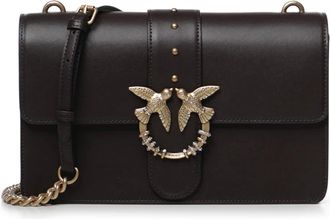 Pinko Love One Classic New Buckle - - Bags - Donna - Marrone - ONE SIZE