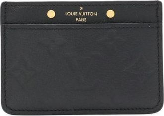 Louis Vuitton Pre-owned Monogram Empreinte Card Case - Dames - Vintage Accessoires - Zwart - ONE Size - Leer - Vintage