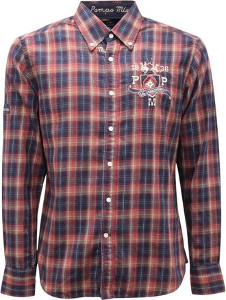 La Martina Regular Fit Overhemd Pampa Mia - Heren - Casual Overhemden - Veelkleurig - S - Katoen - Overhemden