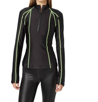 Oval Square Gym Blouse In Black