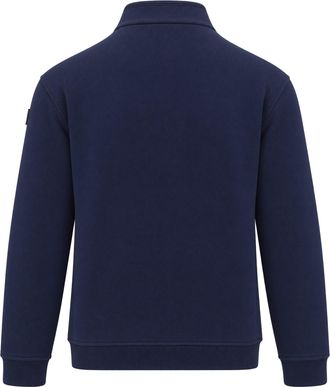 K-Way Half-Zip Cotton-Cashmere Knit Sweater - Navy