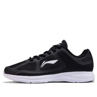 Li-Ning (WMNS) Li-Ning Casual Light Weight Running Shoes Black White ARBQ032-4