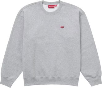 SUPREME Small Box Logo Crew Neck Sweatshirt In Ash Grey