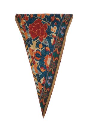 Pierre-Louis Mascia Multicolor Diamond Geometric Print Silk Scarf