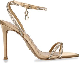 Steve Madden Womens Satin Juniper Bronze Heels - Size UK 7