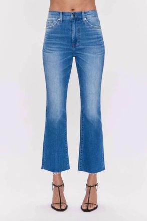 Pistola Denim Lennon High Rise Crop Boot Denim Jeans In Ami Wash