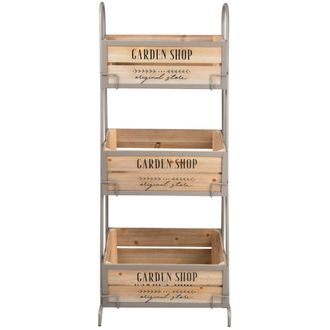 Maisons du monde Verdulero polivalente con 3 cajas