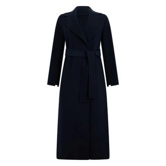 Max Mara Dames, Mantels, Blauw, Maat: M Zijde