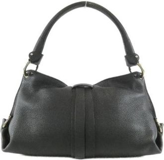 Ferragamo Pre-owned Leren Schoudertas - Dames - Vintage Handtas - Zwart - ONE Size - Leer - Vintage