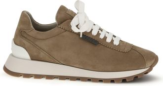 Brunello Cucinelli Womens Sneakers Antelope Calf Leather Trainers