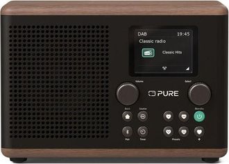 Pure Classic H4 Radio Portatile dab+ fm Bluetooth 5.3 Display 2.4 Nero Noce