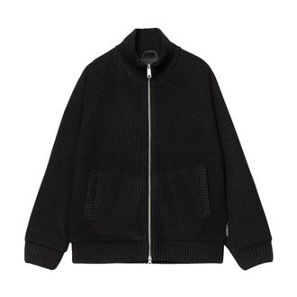 Carhartt Work in Progress Banley Sweater Jacket - Heren - Truien - Zwart - Maat: L Zijde