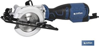 cofan Mini Sierra Circular El&eacute;ctrica 705 W 115 Mm, Mini Sierra Circular El&eacute;ctrica A Una Mano De Peque&ntilde;o Tama&ntilde;o Con 705 W Y Disco De &Oslash; 115 Mm Para Cortar Mad