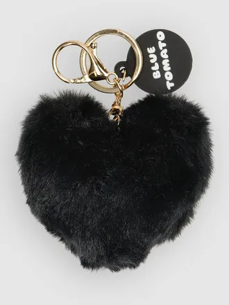 Blue Tomato Heart Bag Charm negro