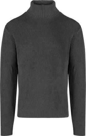 Bomboogie Maglione a collo alto a coste - - Knitwear - Uomo - Grigio - L