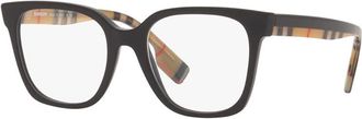 Burberry Ladies Black Square Eyeglass Frames BE2347 3942
