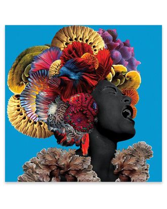 iCanvas Icanvas The Blues Print On Acrylic Glass By Lolita Lorenzo