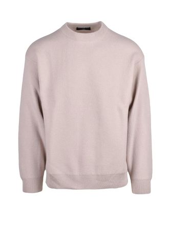 Daniele Fiesoli Crew Neck Pullover In Extrafine Virgin Merino Wool