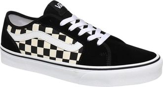 Vans Filmore Decon Checkboard Sneaker in Black/White Leather Men