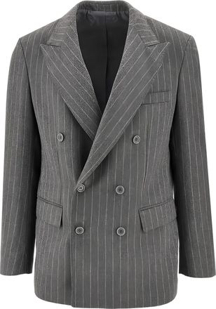 Mars&eacute;m Blazer doppiopetto gessato - Grigio