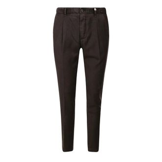 Myths Broeken, Heren, Bruin, XL, Flanellen Broek zonder Plooien