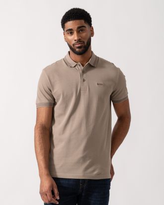 HUGO BOSS Mens Paddy Polo Shirt in Sage Cotton - Size X-Large