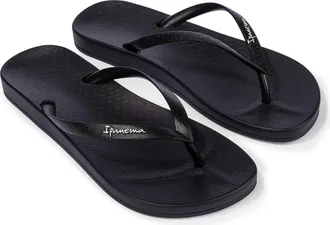 Ipanema Ana Colors Flip Flop in Black/black at Nordstrom, Size 10