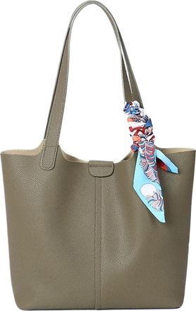 Generic Large Capacity Casual Shoulder Commuting Work Handbag, Compatible For Women Office(Green)