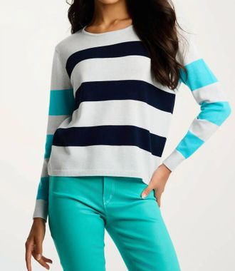 Lisa Todd Cult Classic Sweater In Blue Ice Navy