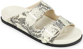 Yosi Samra Maya Slide Sandal in Snake at Nordstrom, Size 11