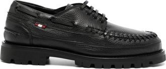 Bally leather ridged derby-shoes - men - Leather - 39.5 - Black