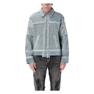 Who Decides War by Ev Bravado Denim Jackets, male, Blue, Size: L Exposure Trucker