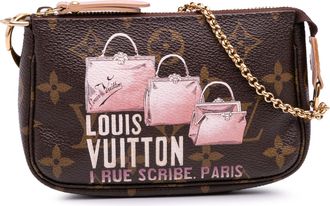 Louis Vuitton Coated Canvas Monogram Affiche Mini Pochette Accessoires