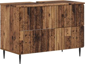 vidaXL Mueble De Lavabo Para Ba&ntilde;o Zwolle Madera Envejecida Vidaxl