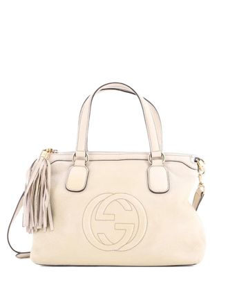 Gucci Soho Convertible Soft Top Handle Bag Leather satchel - Neutrals