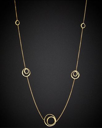Italian Gold, Inc 14K Imperfect Circles Station Necklace