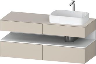 Duravit Qatego Consola Mueble Bajo Lavabo, 2 Extensiones, 2 - Duravit
