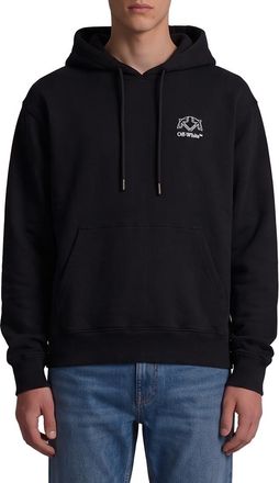 Off-white Black Regular Logo Hoodie