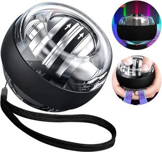 Trade Shop Trade Shop - Bola De Entrenamiento De Resistencia De La Mu&ntilde;eca Con El Relajante Giroscopio Led Anti-estr&eacute;s