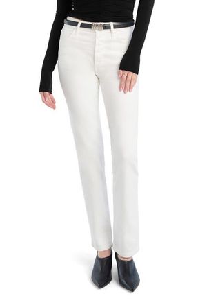 Favorite Daughter The Jen Straight Leg Jeans in Anchorage White at Nordstrom, Size 33