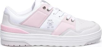 Tommy Hilfiger Retro Basket Sneaker - Dames - Sneakers - Veelkleurig - 41 EU - Leer - Schoenen
