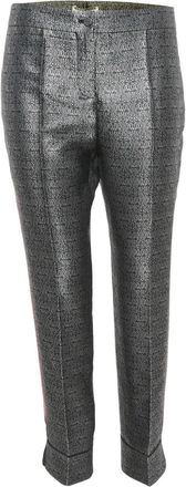 Balenciaga brocade-pattern tailored trousers - Grey