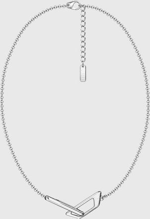 Diesel Stainless Steel Band Necklace - Necklaces - Unisex - Silver