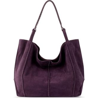 The Sak Los Feliz Large Tote Leather Bag in Aubergine Suede at Nordstrom