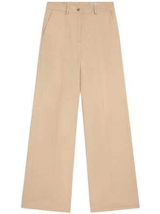 Pence Beige Viola Wide Leg Tailored Trousers