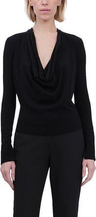 SIMKHAI Simkhai Natia Cowl Neck Wool-Blend Top
